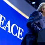 Donald Trump announces the "Board of Peace" on January 22, 2026, at the World Economic Forum in Davos, Switzerland.(Photo: ©2026 World Economic Forum / Benedikt von Loebell)