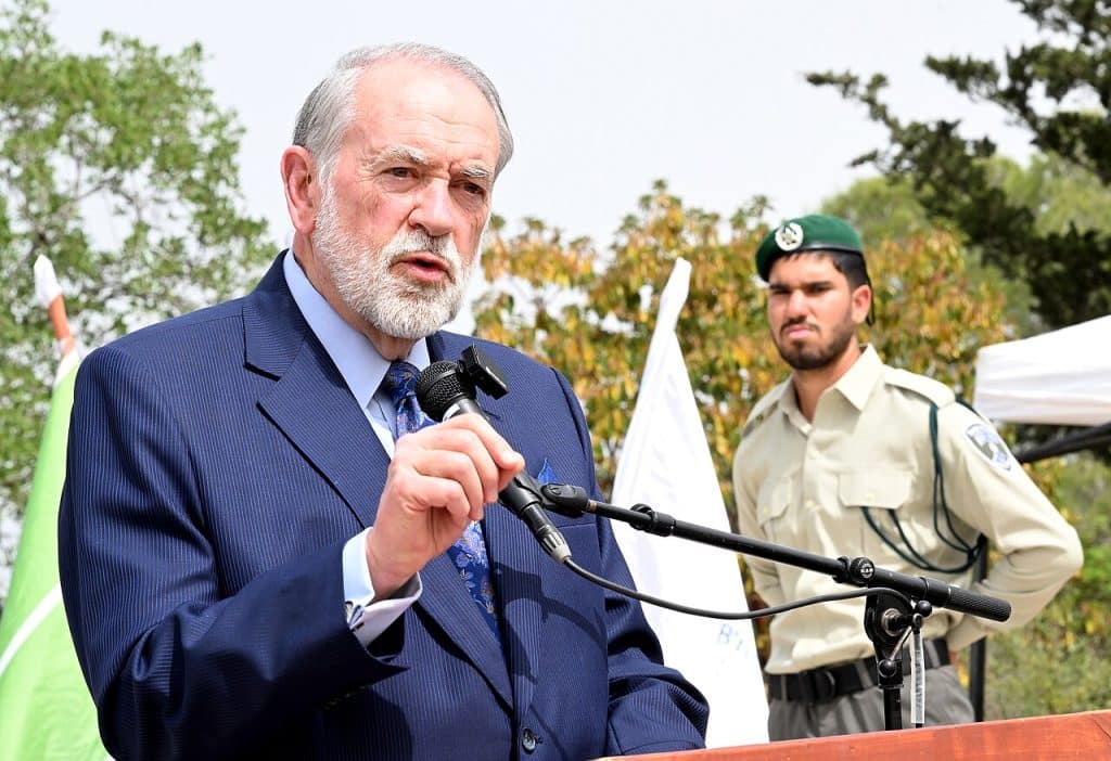 Ambassador Mike Huckabee's Participation in Holocaust Martyrs' and Heroes' Remembrance Day 2025 Ceremony, April 24, 2025 (Photo: U.S. Embassy Jerusalem)