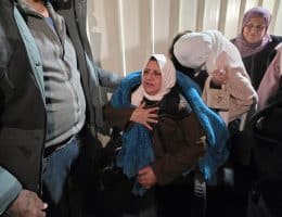 A group of Palestinians arrived at Nasser Hospital in Khan Younis after arriving Gaza through the Rafah border crossing, February 22, 2026. (Photo: Tariq Mohammad/APA Images)
