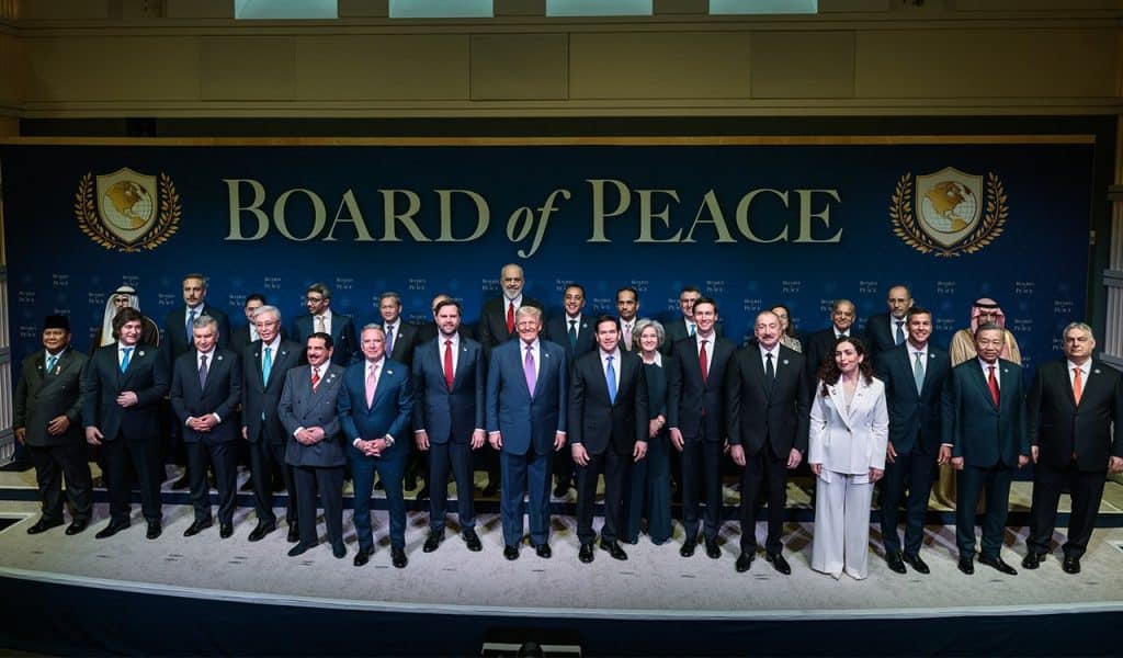 Group photo taken at the first meeting of the Trump-led "Board of Peace," in Washington, DC, on February 19, 2026. (Photo: White House)