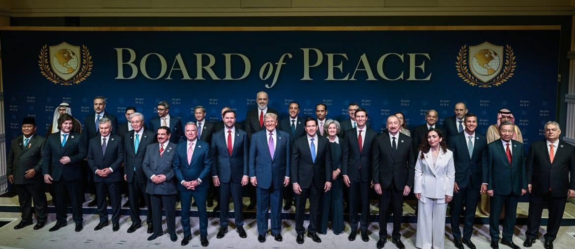 Group photo taken at the first meeting of the Trump-led "Board of Peace," in Washington, DC, on February 19, 2026. (Photo: White House)