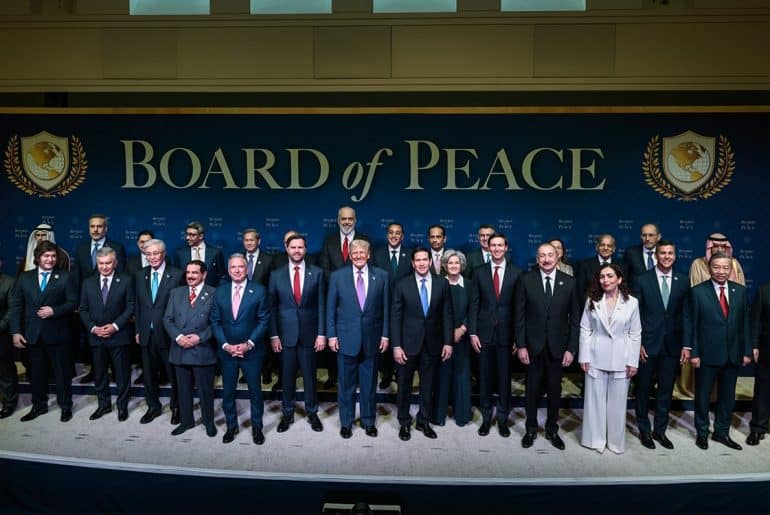 Group photo taken at the first meeting of the Trump-led "Board of Peace," in Washington, DC, on February 19, 2026. (Photo: White House)