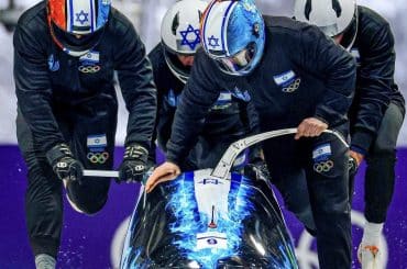 Israel's olympic bobsledding team. (Photo: Olympic Team Israel, Instagram)