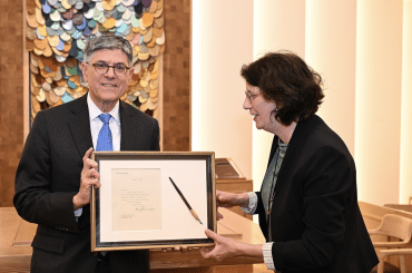 Ambassador Jack Lew participates at 4th Sacks Conversation at the National Library of Israel on November 21, 2024 (Wikimedia)