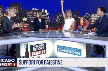 9th District debate (Kat Abughazaleh campaign Instagram)