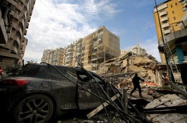 Destruction following heavy Israeli airstrikes on Beirut's southern Dahiya suburb, March 7, 2026. (Photo: © Marwan Naamani/ZUMA Press Wire/APA Images)
