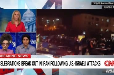 A CNN segment on the U.S.-Israeli war on Iran that aired on March 1, 2026. (Screenshot: CNN)