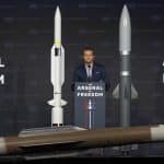 Secretary of War Pete Hegseth delivers remarks to L3Harris employees as part of his Arsenal of Freedom Tour, Camden, Ark., Feb. 27, 2026. (DoW photo by U.S. Navy Petty Officer 1st Class Alexander Kubitza)