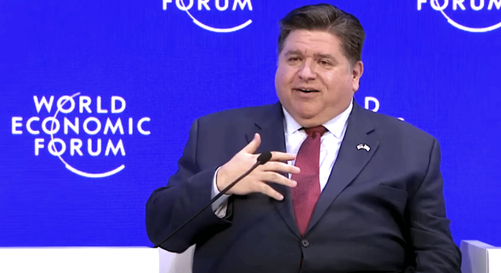 Illinois Governor J.B. Pritzker at the World Economic Forum in 2023 (Wikimedia)