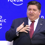 Illinois Governor J.B. Pritzker at the World Economic Forum in 2023 (Wikimedia)
