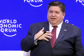 Illinois Governor J.B. Pritzker at the World Economic Forum in 2023 (Wikimedia)