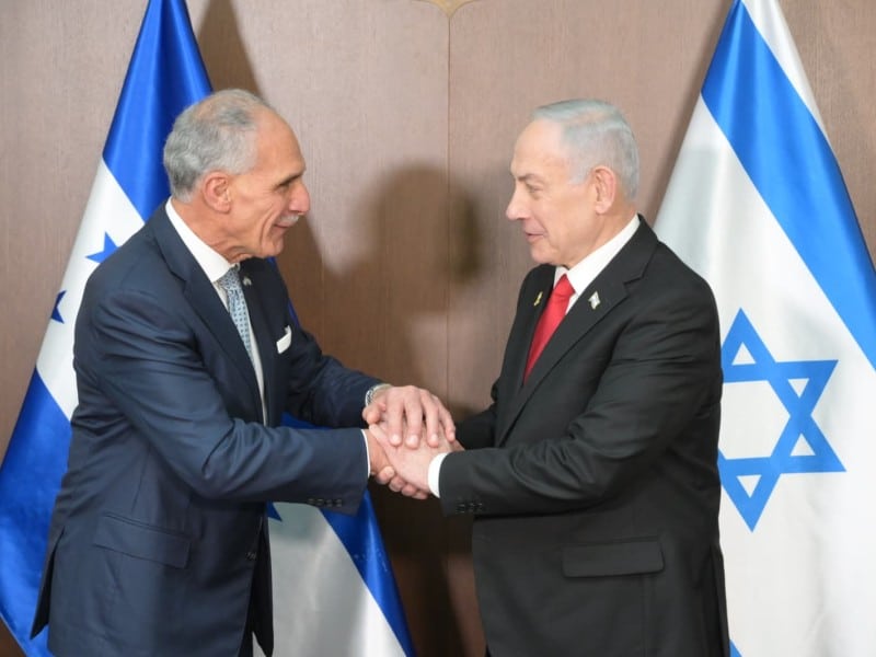 Israeli Prime Minister Benjamin Netanyahu meeting Honduran President Nasry "Tito" Asfura on January 18, 2026. (Photo: Roi Avraham, GPO)