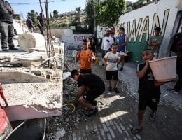 Scenes from the Israeli demolition of two Palestinian homes in the al-Bustan neighborhood of Silwan, just south of Al-Aqsa Mosque in East Jerusalem, on June 4, 2025. (Photo: © Saeed Qaq/ZUMA Press Wire/ZUMA Wire APA Images