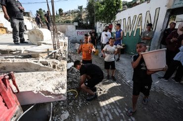 Scenes from the Israeli demolition of two Palestinian homes in the al-Bustan neighborhood of Silwan, just south of Al-Aqsa Mosque in East Jerusalem, on June 4, 2025. (Photo: © Saeed Qaq/ZUMA Press Wire/ZUMA Wire APA Images