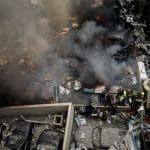 Israeli airstrikes across Beirut following the announcement of a two-week ceasefire in the U.S.-Israeli war on Iran, April 8, 2026. (Photo: © Marwan Naamani/dpa via ZUMA Press/APA Images)