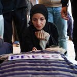 Mourners attend the funeral of Al Jazeera journalist Mohammad Weshah, who was killed in an Israeli strike on Wednesday, according to medics, at Al-Aqsa Martyrs Hospital in Deir al-Balah, central Gaza Strip, April 9, 2026. (Photo: Ramzi Abu Amer/APA Images)