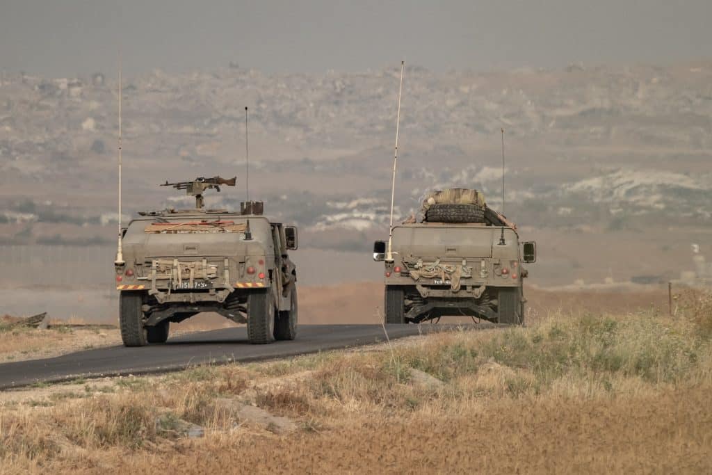 Israeli military vehicles on the way to Gaza, May 17, 2025. (Photo: © Gaby Schuetze/ZUMA Press Wire/APA Images)