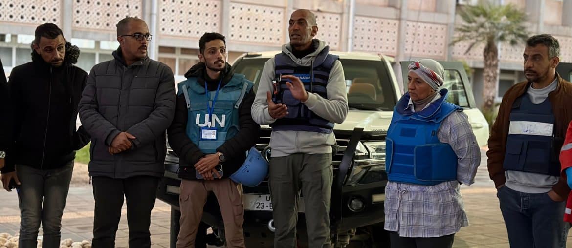 WHO workers leading a medical evacuation from Gaza on December 31, 2024. (Photo: Doaa el-Baz/APA Images)