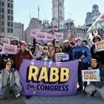 Chris Rabb supporters at a No Kings protest in Philadelphia, on March 28, 2026. (Photo: Instagram/chrisrabb)