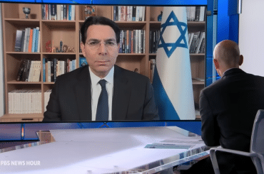 PBS NewsHour's Geoff Bennett interviews Danny Danon on April 23, 2026.