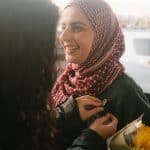 PYM Dallas members welcome Leqaa Kordia following her release. (Photo: Stephanie Drenka)