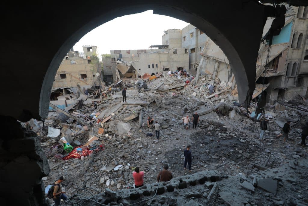 Aftermath of an Israeli airstrike targeting the home of the al-Tawil family in Nuseirat refugee camp, central Gaza, May 26, 2026. (Photo: Hassan al-Jedi/APA Images)