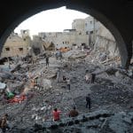 Aftermath of an Israeli airstrike targeting the home of the al-Tawil family in Nuseirat refugee camp, central Gaza, May 26, 2026. (Photo: Hassan al-Jedi/APA Images)