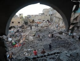 Aftermath of an Israeli airstrike targeting the home of the al-Tawil family in Nuseirat refugee camp, central Gaza, May 26, 2026. (Photo: Hassan al-Jedi/APA Images)
