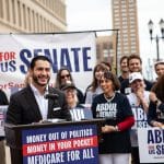 Abdul El-Sayed speaks at a campaign press conference on April 14, 2026. (Photo: Abdul for Senate)