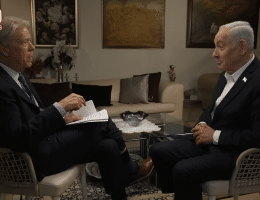 Benjamin Netanyahu interviewed by CBS correspondent Major Garrett on '60 Minutes,' on May 10, 2026.