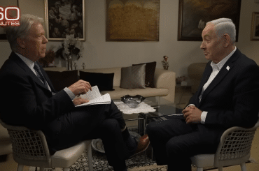 Benjamin Netanyahu interviewed by CBS correspondent Major Garrett on '60 Minutes,' on May 10, 2026.