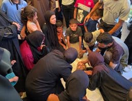 Two Palestinians were killed in an Israeli airstrike in Khan Younis on June 8, 2026. (Photo: Tariq Mohammad/APA Images)