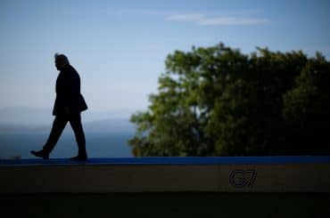 Donald Trump participates in a working dinner with G7 leaders at the Hotel Royal Evian, Monday, June 15, 2026, during the G7 in Evians-les-Bains, France. (Official White House Photo by Daniel Torok)
