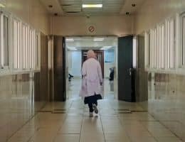 Waiting hall at the Ramallah Medical Complex, May 2026. (Photo: Qassam Muaddi/Mondoweiss)