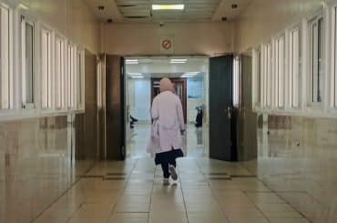 Waiting hall at the Ramallah Medical Complex, May 2026. (Photo: Qassam Muaddi/Mondoweiss)