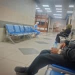 Waiting hall at the Ramallah Medical Complex, May 2026. (Photo: Qassam Muaddi/Mondoweiss)