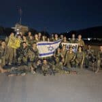 Students participating in the "Hillel on Base" program. (Photo: Instagram/hillelatbaruch)