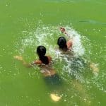 Residents around Bethlehem take up the “swimming challenge” as a way of asserting Palestinian presence at Solomon's Pools in Artas, June 2026. (Photo: Majd Jawad)