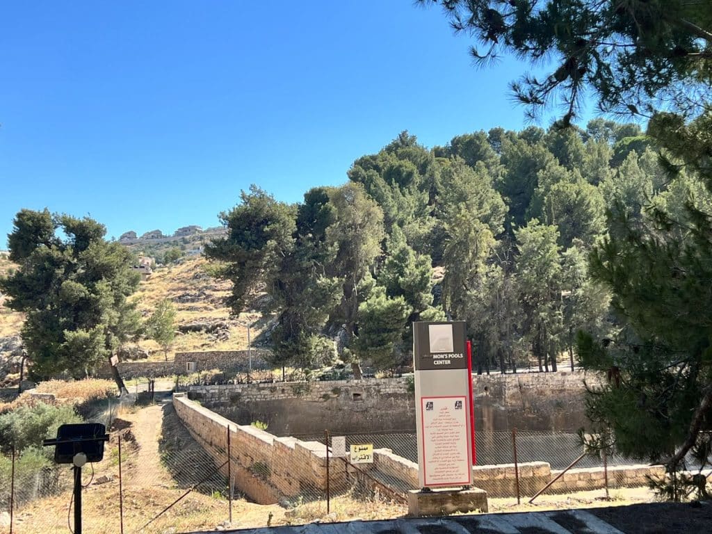 The settlement of Efrat overlooks Solomon's Pools. (Photo: Majd Jawad)
