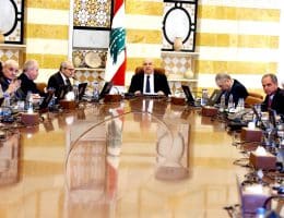 Lebanese President Joseph Aoun speaking at a cabinet session on the occasion of Eid al-Adha, Beirut, May 22, 2026. (Photo: Lebanese President's Office/APA Images)