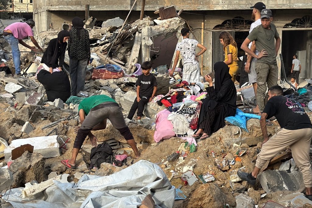 Aftermath of an Israeli airstrike in al-Maghazi refugee camp in the central Gaza Strip, July 24, 2026. (Photo: Ahmed Ibrahim/APA Images)