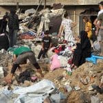 Aftermath of an Israeli airstrike in al-Maghazi refugee camp in the central Gaza Strip, July 24, 2026. (Photo: Ahmed Ibrahim/APA Images)