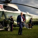 President Donald J. Trump disembarks from Marine One on the Ellipse in Washington, D.C., on Wednesday, July 22, 2026, and departs for the White House. (Official White House Photo by Patrick B. Ruddy)