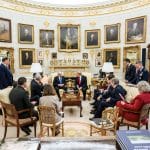 Donald Trump meets with Israeli Prime Minister Benjamin Netanyahu, July 28, 2026, in the Oval Office. (Official White House Photo by Daniel Torok)