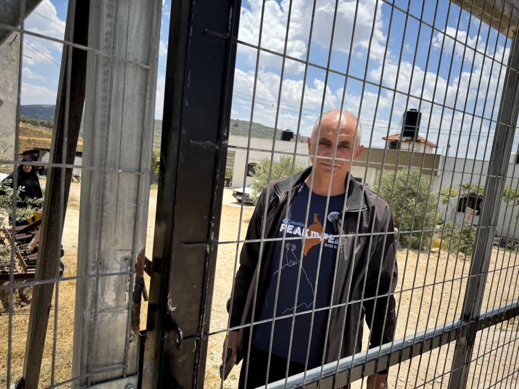 The Masoudiyya area, located on lands belonging to the village of Burqa in the northern West Bank, have come under constant Israeli settler attacks aimed at driving them out of their homes. Residents of the area have taken to fence off their homes, rarely coming outside except when absolutely necessary. (Photo: Shatha Hammad)