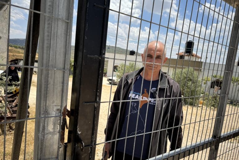 The Masoudiyya area, located on lands belonging to the village of Burqa in the northern West Bank, have come under constant Israeli settler attacks aimed at driving them out of their homes. Residents of the area have taken to fence off their homes, rarely coming outside except when absolutely necessary. (Photo: Shatha Hammad)
