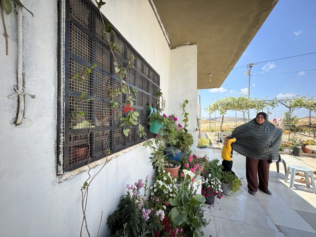 The Masoudiyya area, located on lands belonging to the village of Burqa in the northern West Bank, have come under constant Israeli settler attacks aimed at driving them out of their homes. Residents of the area have taken to fence off their homes, rarely coming outside except when absolutely necessary. (Photo: Shatha Hammad)