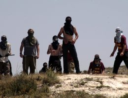 Settlers attack the Palestinian village of Urif, outside of Nablus, April 30, 2013. (Photo: Nedal Eshtayah/APA Images)
