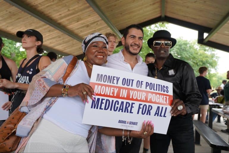 Abdul El-Sayed with supporters (Photo: Abdul for Senate)