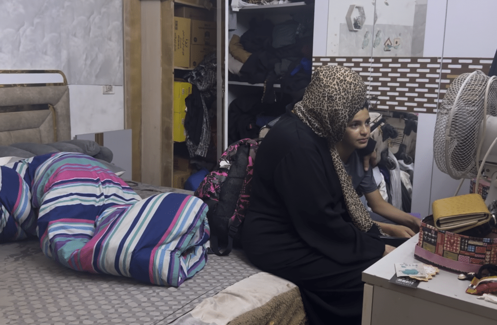 Adam Khazem, son of the slain Fathi Khazem, in his home after his father was killed by Israeli soldiers, August 21, 2026. (Photo: Shatha Hanaysha)